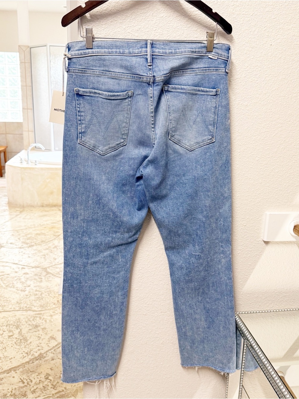 NEW MOTHER The Mid Rise Dazzler Ankle Step Fray Jeans Ropin’ N’ Ridin’ 33 NWT - Picture 11 of 11